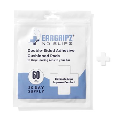 EarGripz No Slipz Double-Sided Adhesive Retention Pads (60 / pk)